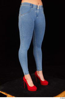 Daisy Lee blue jeans casual dressed leg lower body red…